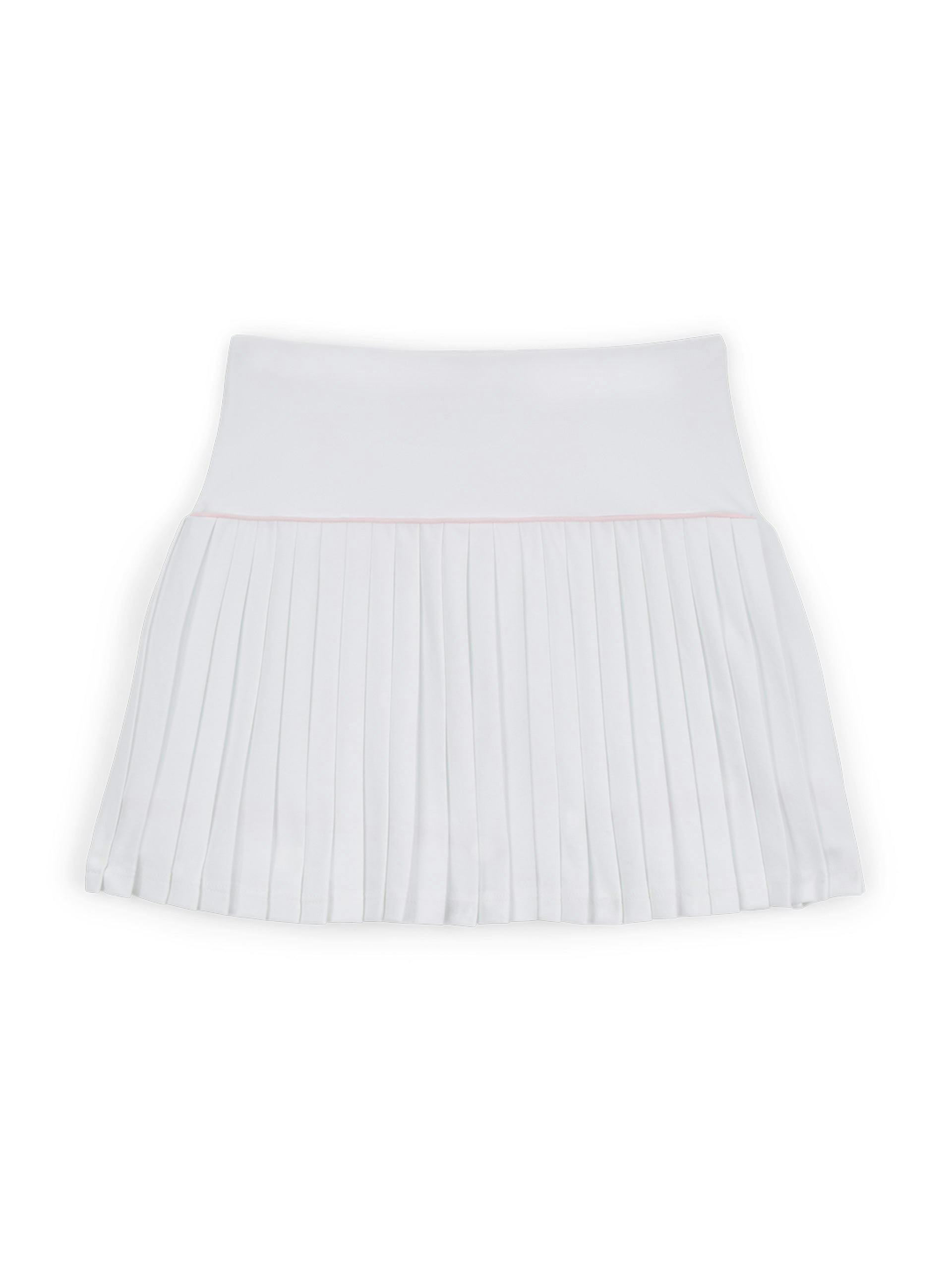 Mimi white and pink tennis skirt
