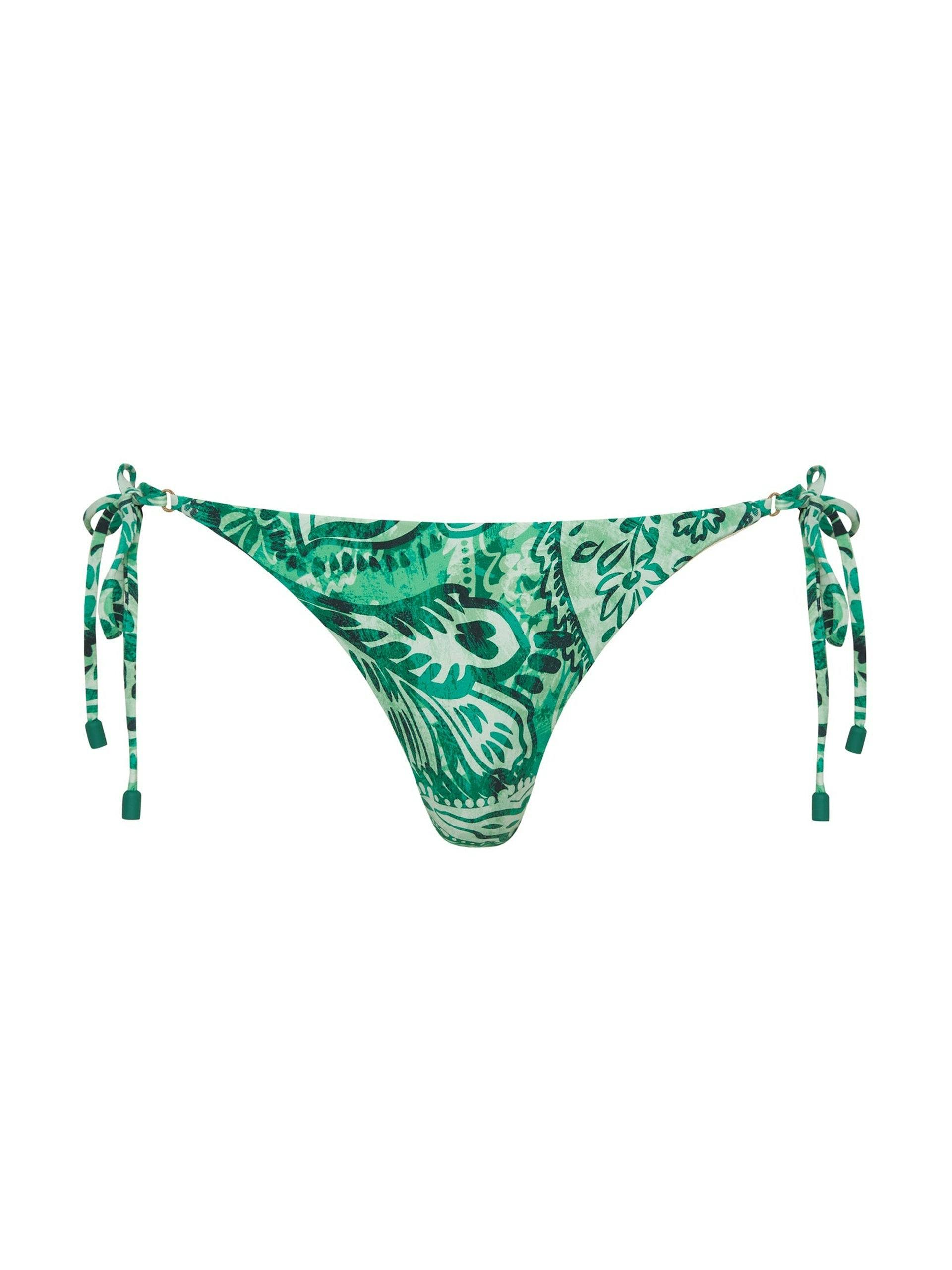 Green Elation tie side bikini briefs