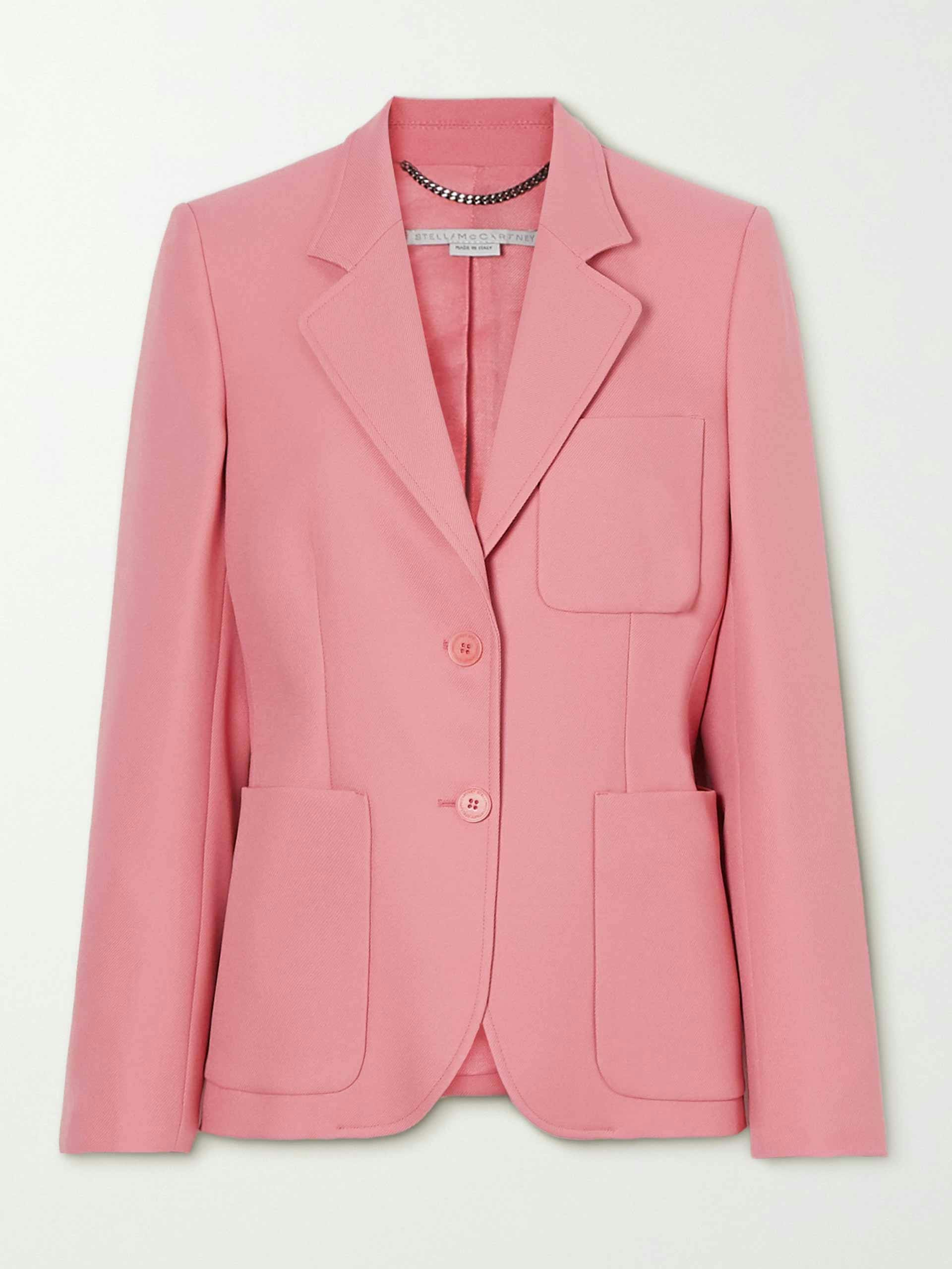 Pink twill blazer