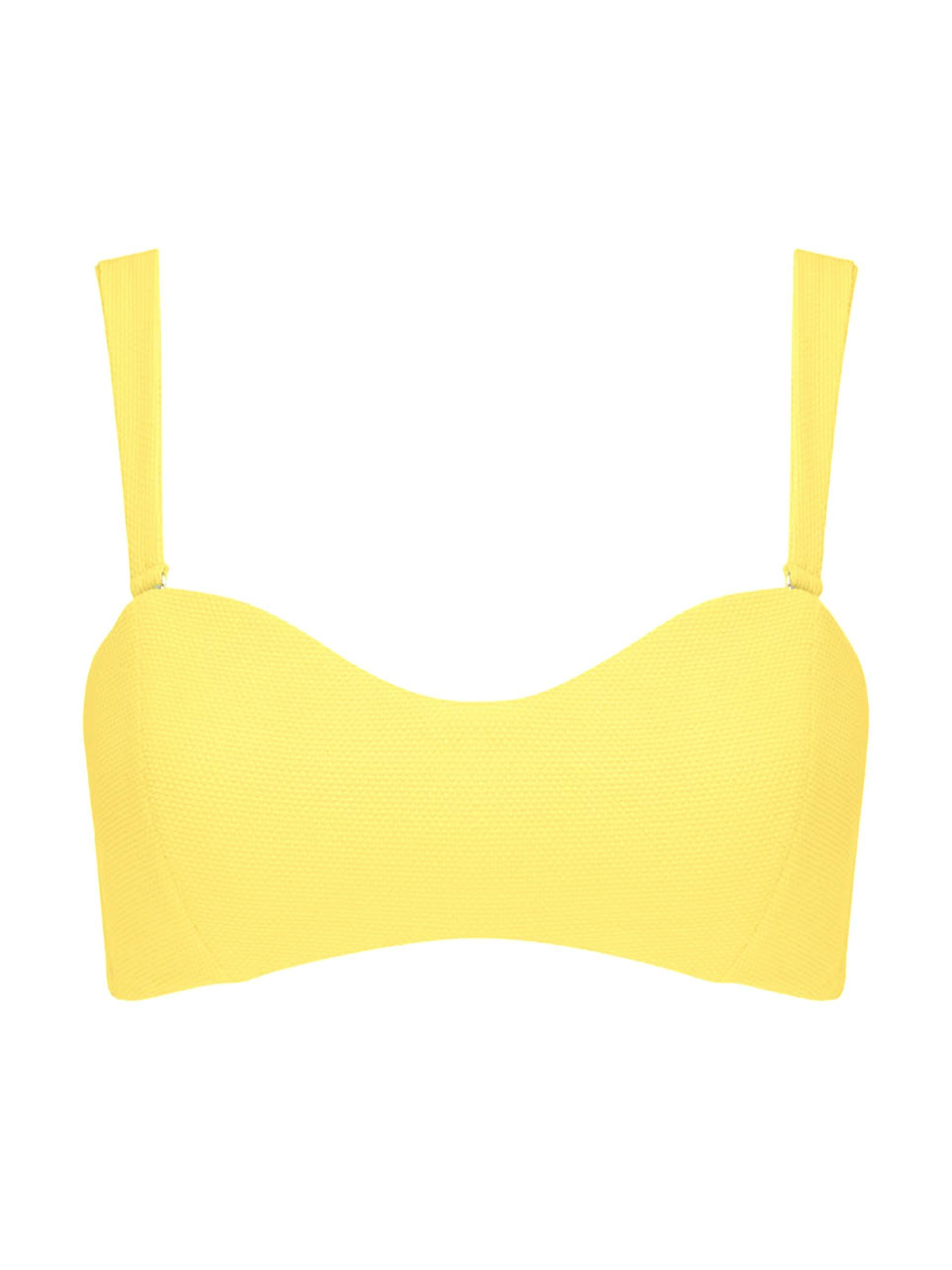 Citron yellow Isla bikini top