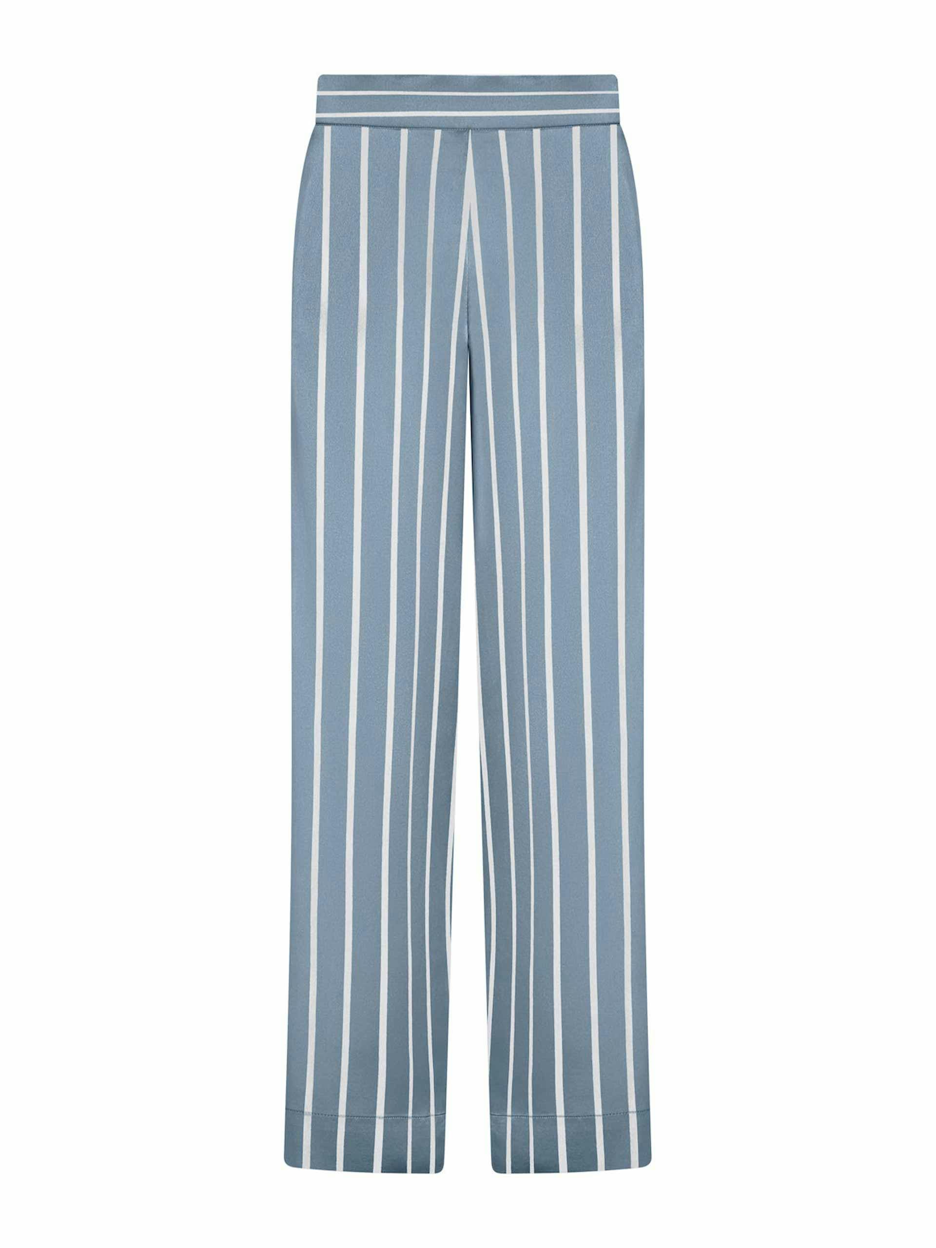 Striped silk pyjama bottoms