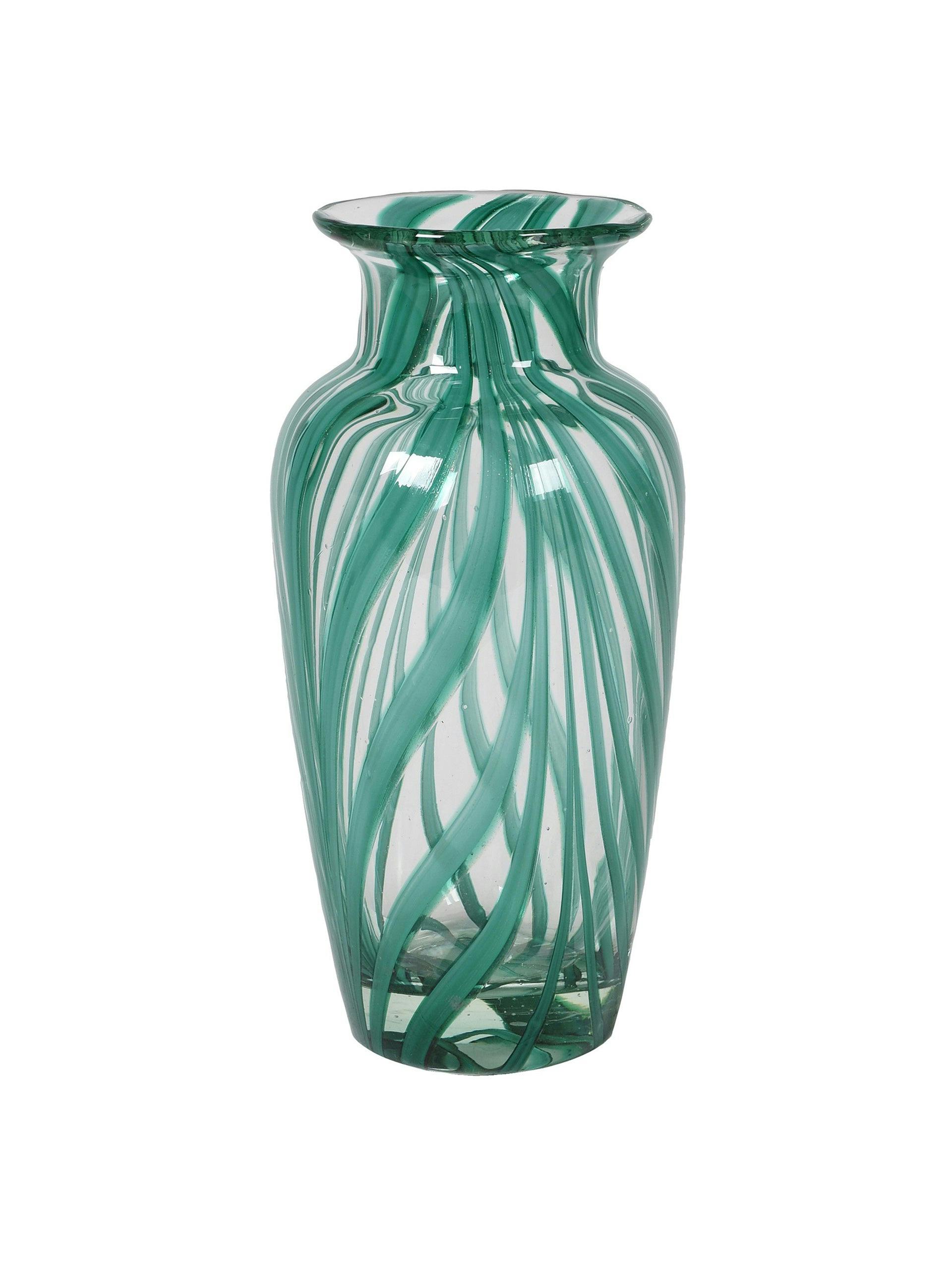 Emerald glass vase