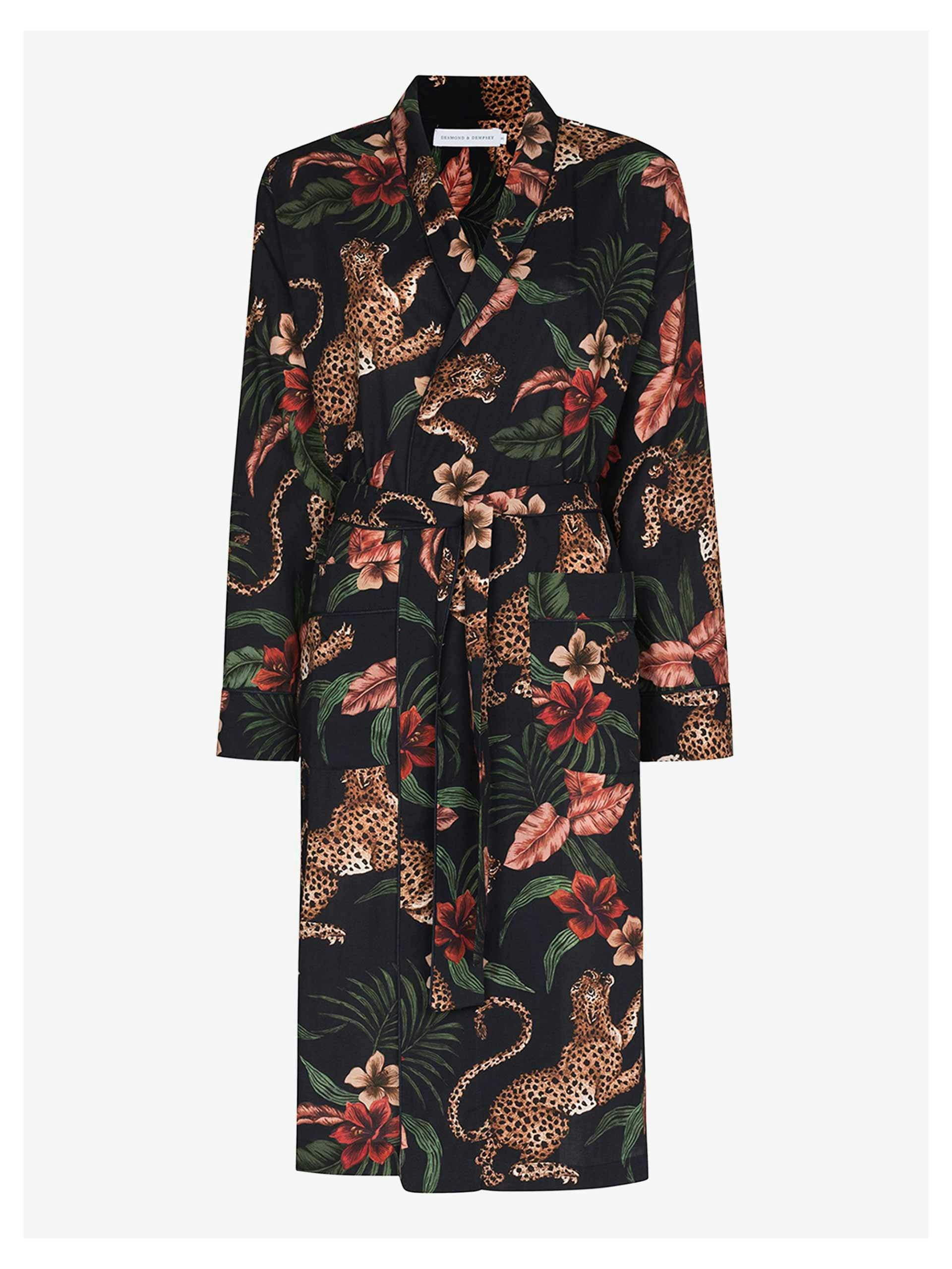 Leopard print robe