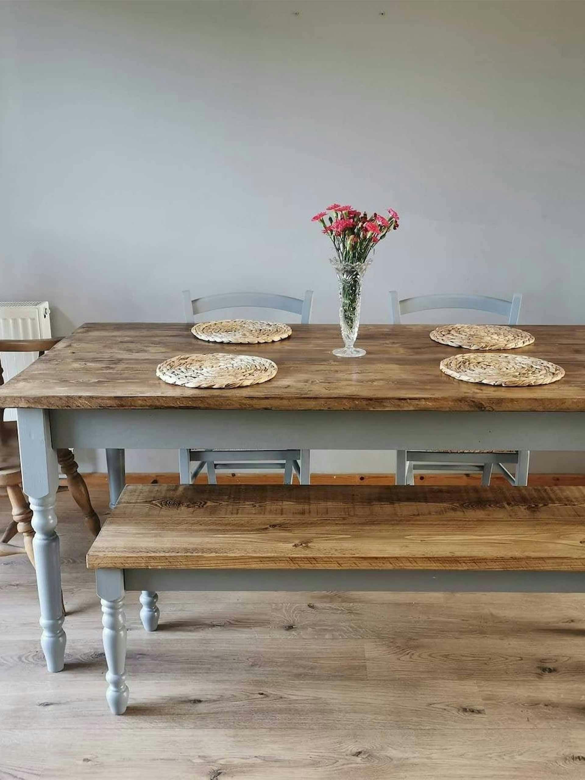 Farmhouse kitchen dining table