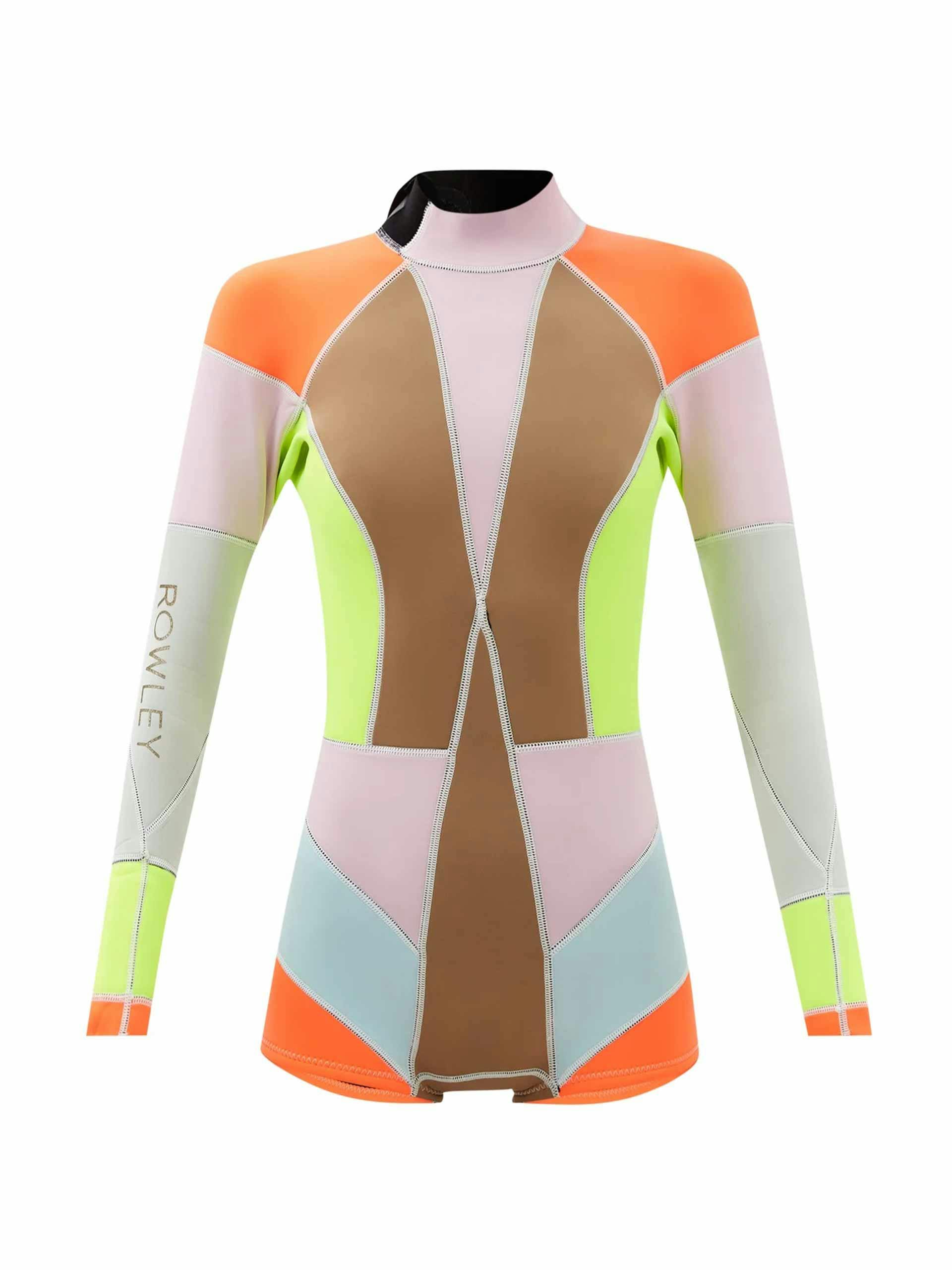 Colour-block neoprene wetsuit