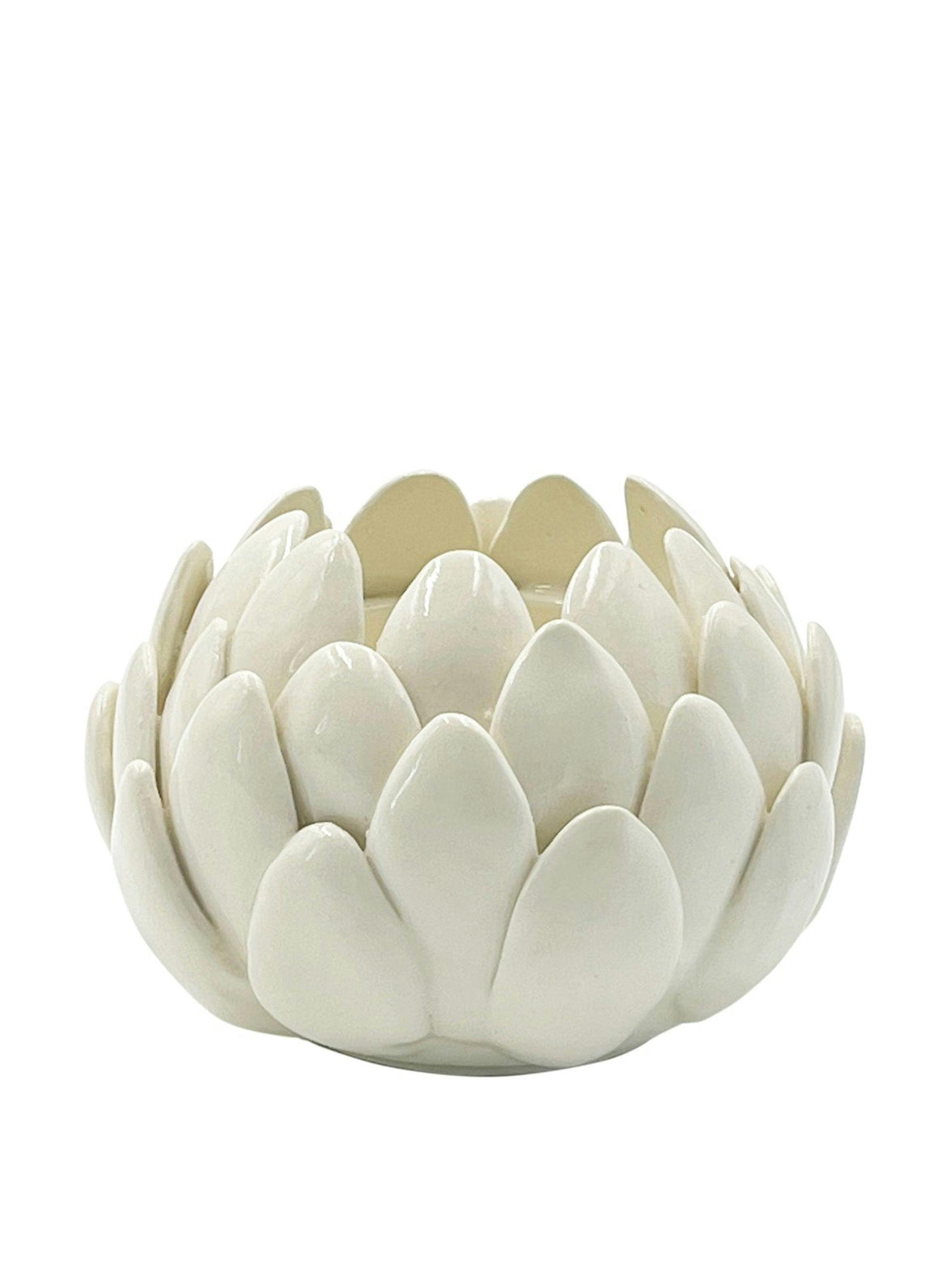 Artichoke bowl in cream (small)