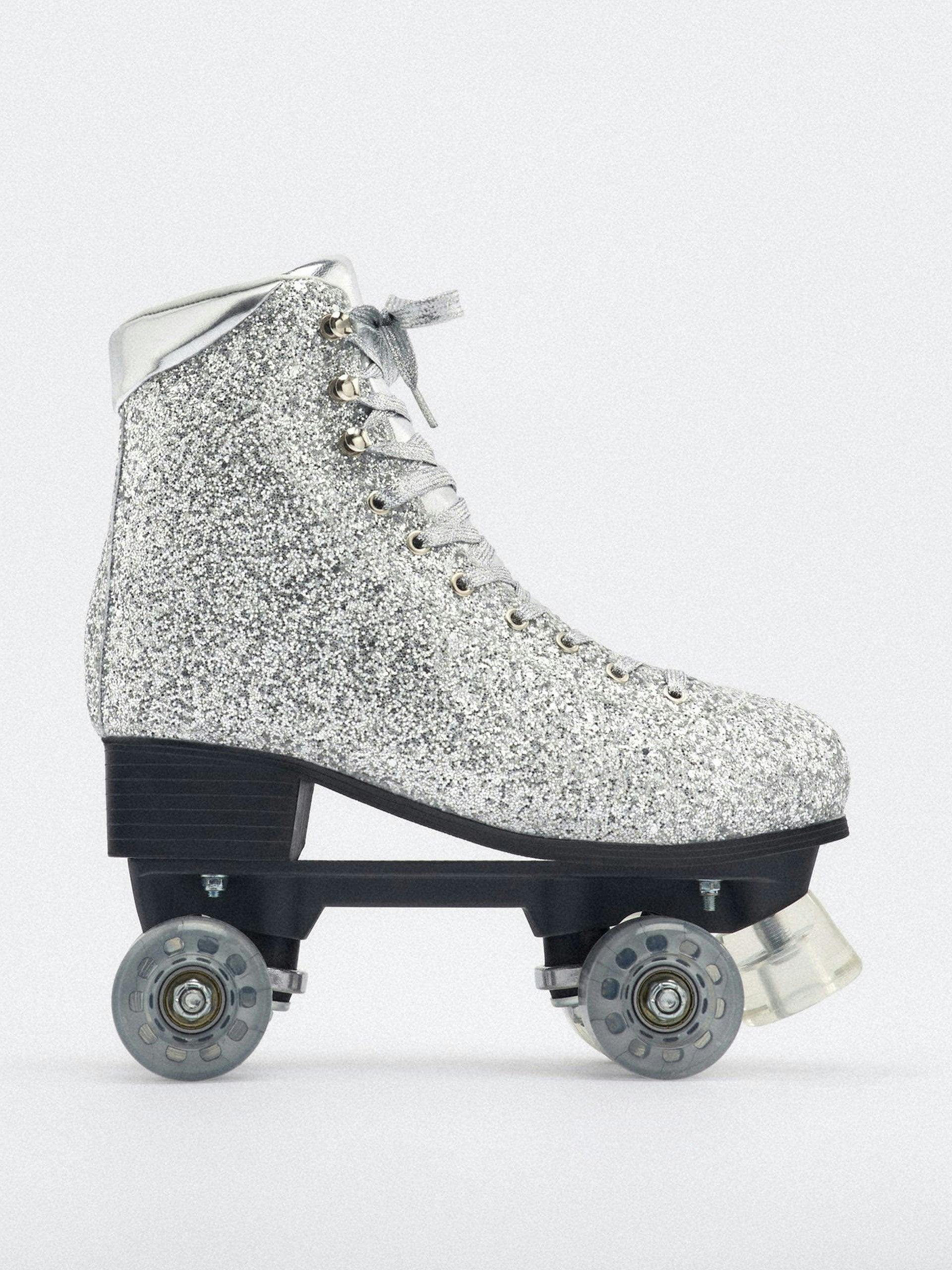 Rhinestone roller skates