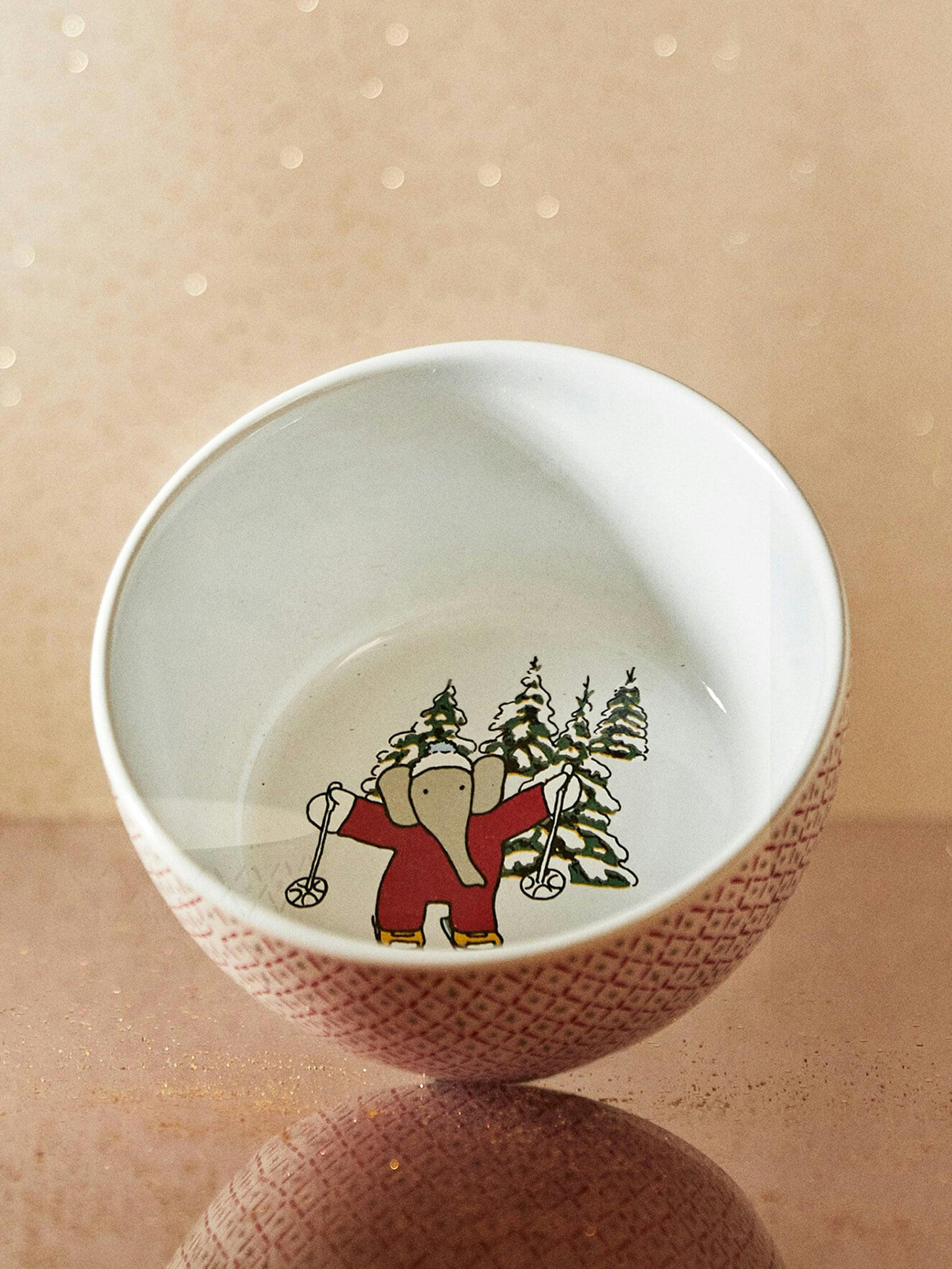 Bowl with christmas design
